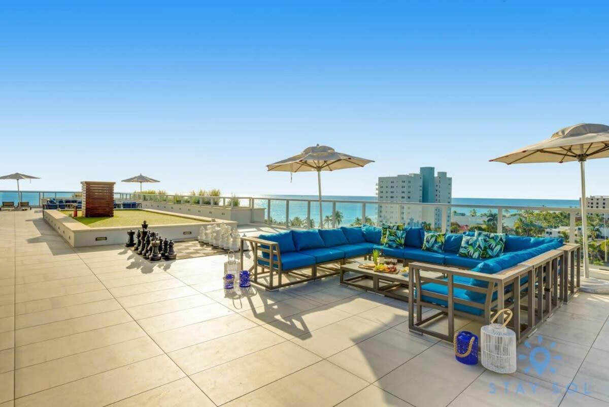 Rooftop Pool - Ocean View Balcony - Hollywood Beach Dış mekan fotoğraf