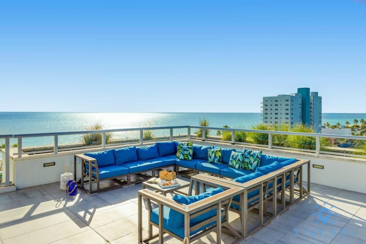 Rooftop Pool - Ocean View Balcony - Hollywood Beach Dış mekan fotoğraf