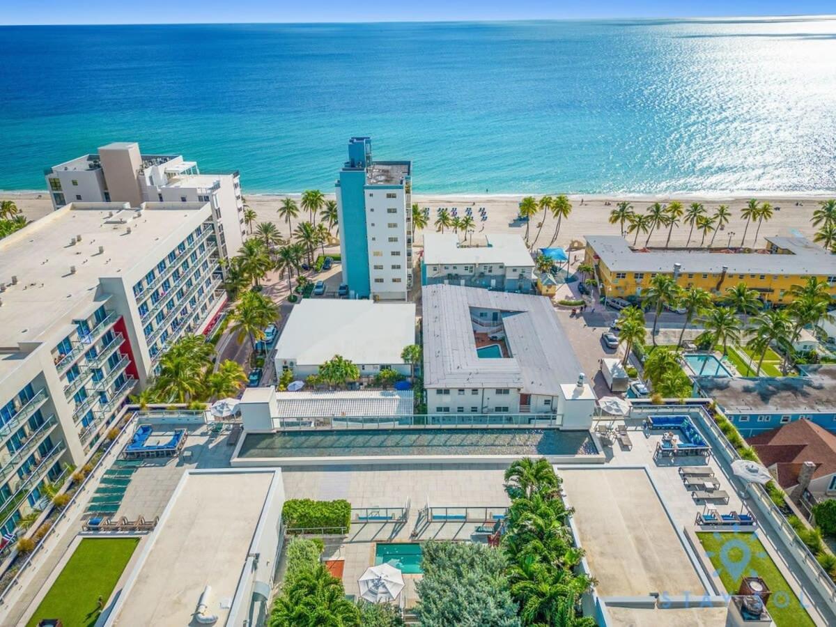 Rooftop Pool - Ocean View Balcony - Hollywood Beach Dış mekan fotoğraf