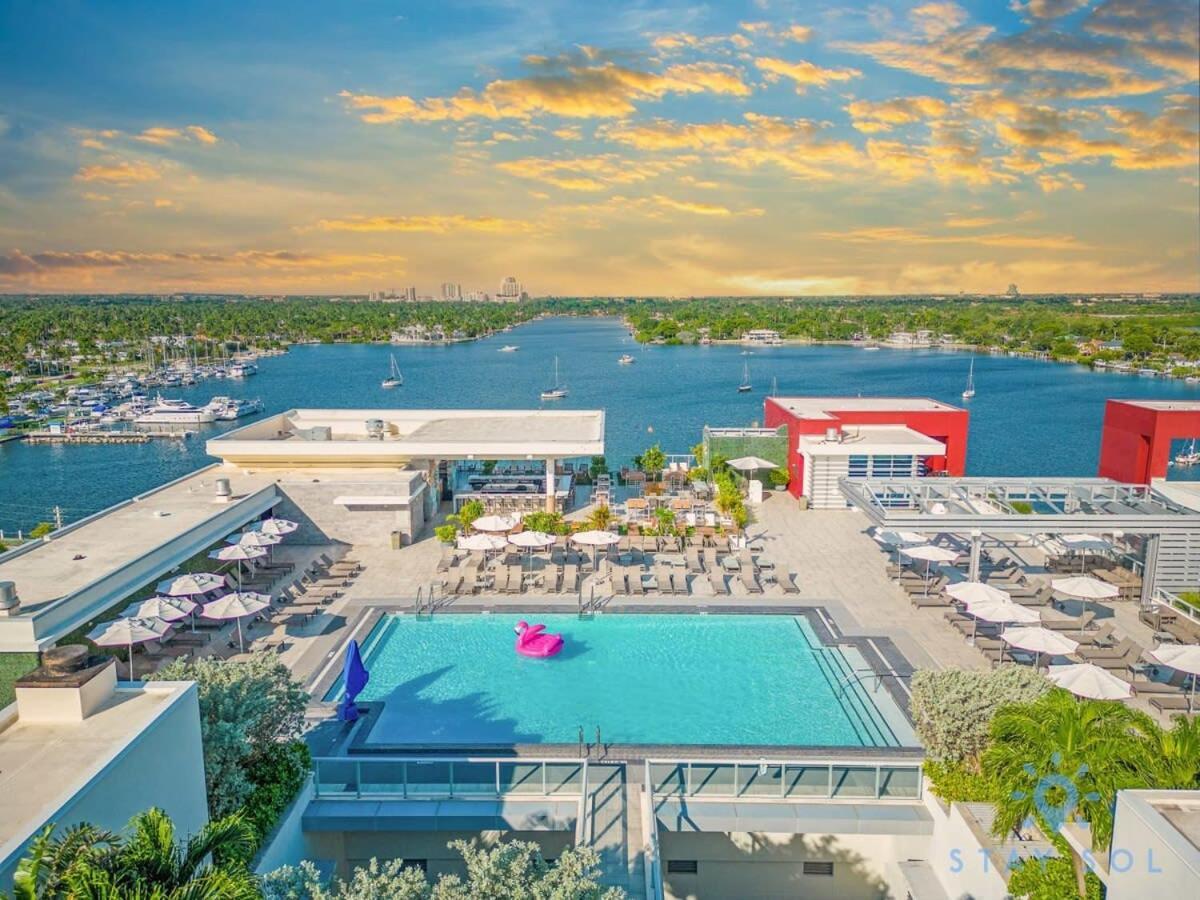 Rooftop Pool - Ocean View Balcony - Hollywood Beach Dış mekan fotoğraf