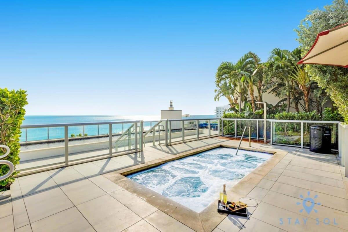 Rooftop Pool - Ocean View Balcony - Hollywood Beach Dış mekan fotoğraf