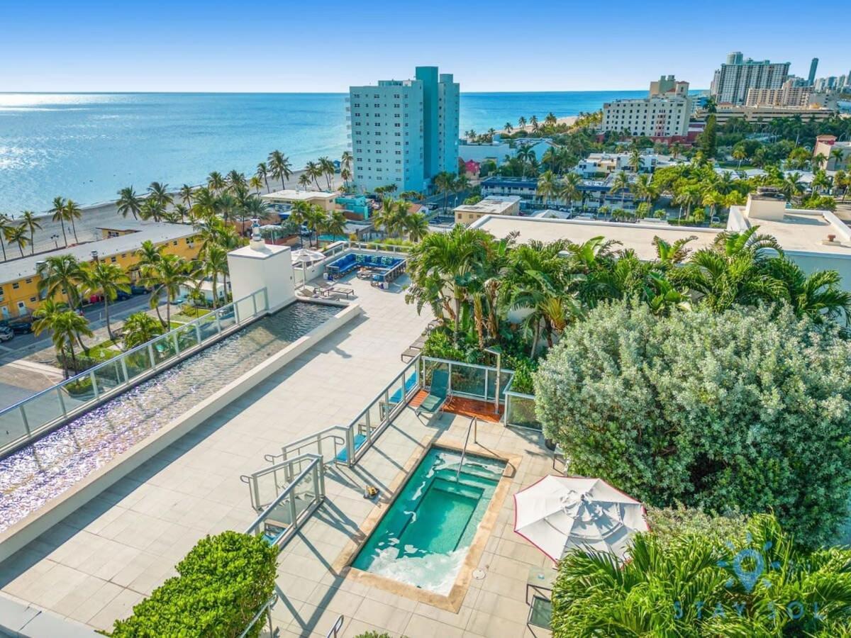 Rooftop Pool - Ocean View Balcony - Hollywood Beach Dış mekan fotoğraf