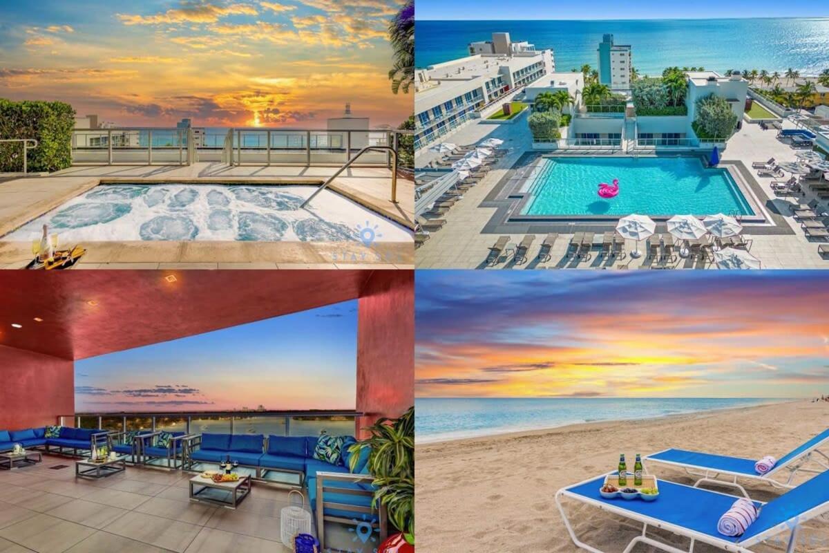 Rooftop Pool - Ocean View Balcony - Hollywood Beach Dış mekan fotoğraf