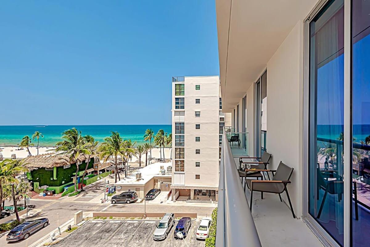 Rooftop Pool - Ocean View Balcony - Hollywood Beach Dış mekan fotoğraf